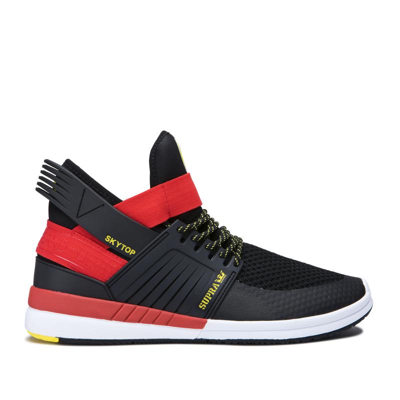 Zapatillas Altas Supra Argentina Hombre - SKYTOP V Negras / Rojas (DKJHM-4132)